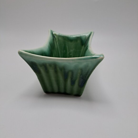 Marietta Modern Green Drip Glaze Planter Cactus Indoor Mid Century Modern Decor - Picture 4 of 14